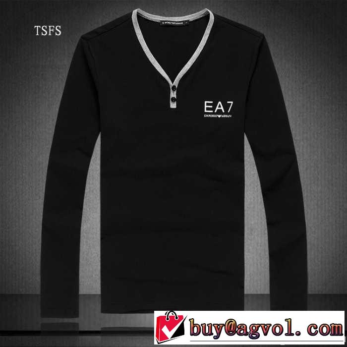 2014秋冬 大特価 armani アルマーニ vネック 長袖 tシャツ