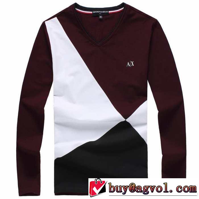 2014秋冬 美品！ armani アルマーニ vネック 長袖 tシャツ