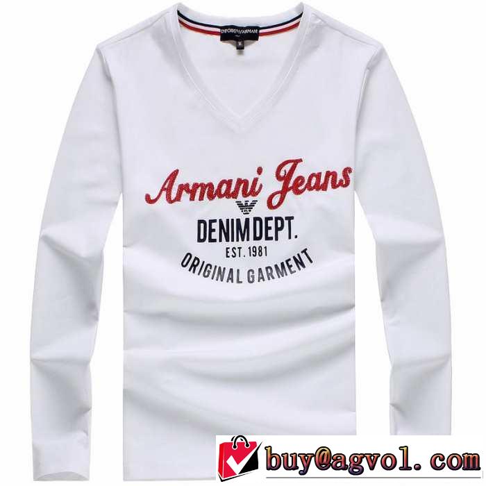 2014秋冬 sale開催 armani アルマーニ vネック 長袖 tシャツ