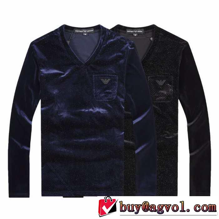 2014秋冬 ★安心★追跡付 armani アルマーニ vネック 長袖 tシャツ