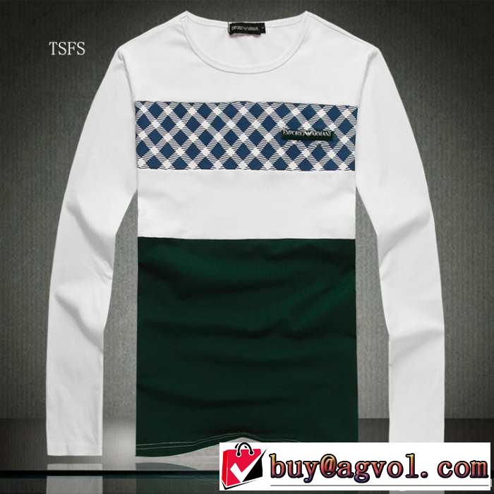 2014秋冬 人気商品 armani アルマーニ 長袖 tシャツ 3色可選