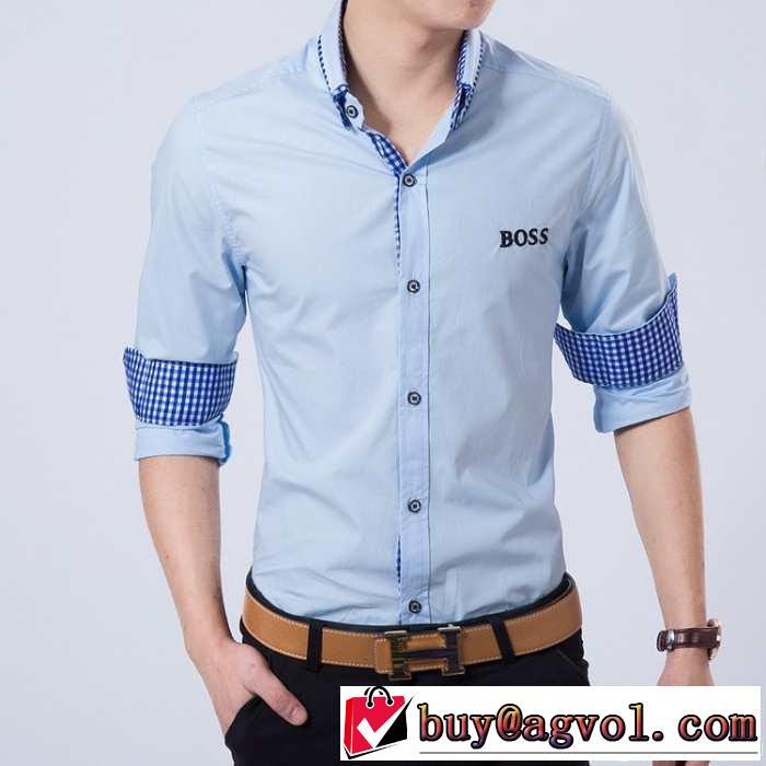 2014秋冬 贈り物にも◎ hugo boss ヒューゴボス 長袖シャツ