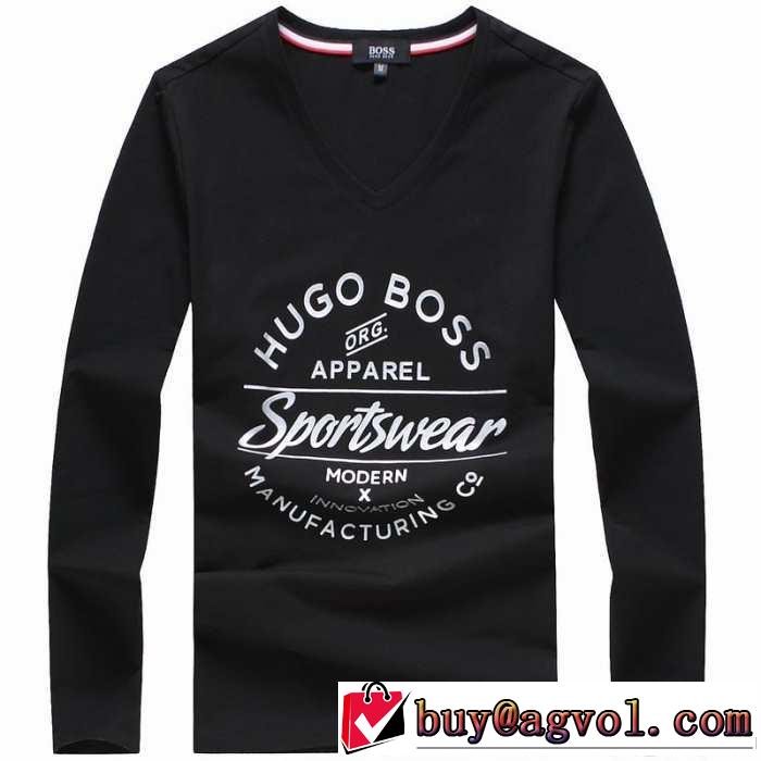 2014秋冬 魅力満点 hugo boss ヒューゴボス vネック 長袖 tシャツ