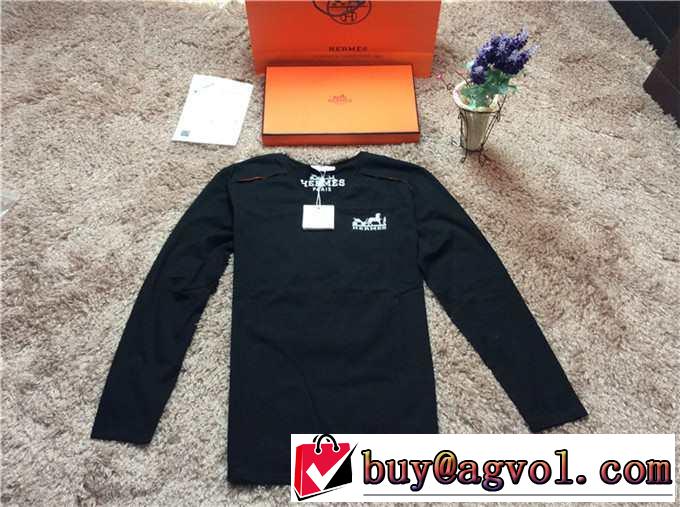 2014秋冬【激安】 hermes エルメス vネック 長袖 tシャツ