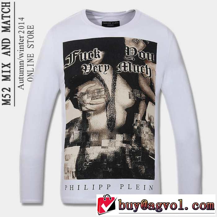 2014秋冬 ～希少 philipp plein フィリッププレイン 長袖 tシャツ