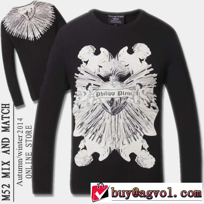 2014秋冬 最旬アイテム philipp plein フィリッププレイン 長袖 tシャツ