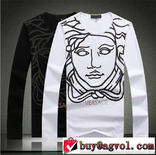 2014秋冬 超人気美品◆ versace ヴェルサーチ 長袖 tシャツ 2色可選
