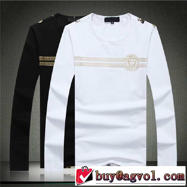 2014秋冬 最旬アイテム versace ヴェルサーチ 長袖 tシャツ 2色可選
