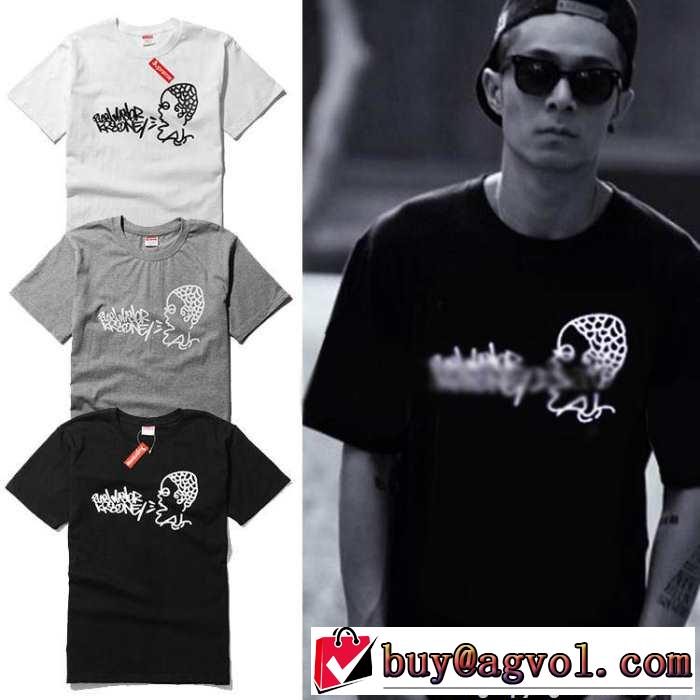 美品！ 2015春夏 supreme シュプリーム 半袖tシャツ 3色可選