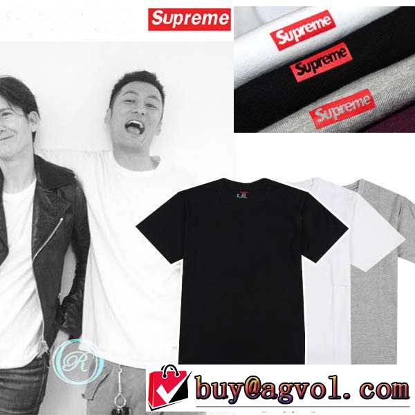 めちゃくちゃお得 2015春夏 supreme シュプリーム 半袖tシャツ 3色可選