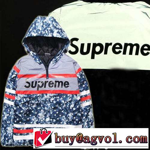 高級感溢れるデザイン 2015春夏 supreme シュプリーム ダスター コート 綿入れ カップルペアルック 男女兼用