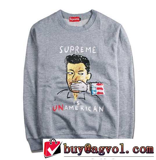 2015春夏 スタイルアップ効果 supreme シュプリーム プルオーバーパーカー 2色可選