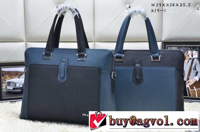 PRADA プラダ 2015 美品！メンズ用 手持ち&ショルダー掛け 2色可選 k19-1