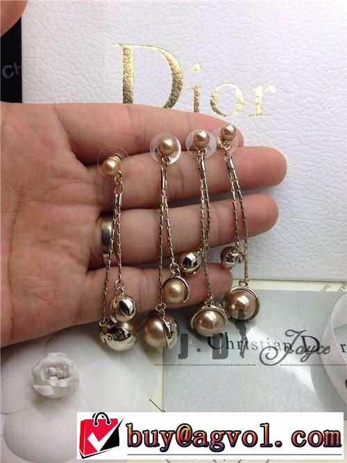2015 dior ディオール 超人気美品◆ パール ロングピアス 8色可選