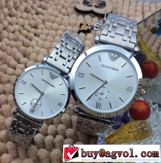 2015 めちゃくちゃお得 armani アルマーニ 3針 ステンレス 恋人腕時計 039134
