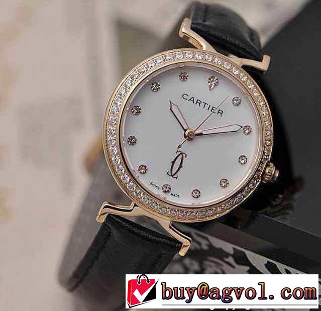 【激安】 2015 cartier カルティエ サファイヤクリスタル風防 オリジナル　クオーツ?ムーブメント ダイヤベゼル 女性用腕時計 6色可選 211350