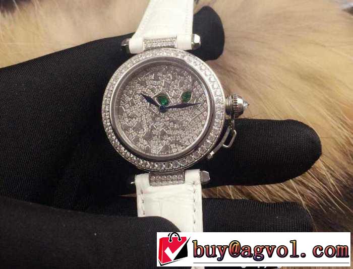 美品！ 2015 cartier カルティエ スイスムーブメント サファイヤクリスタル風防 女性用腕時計 030150