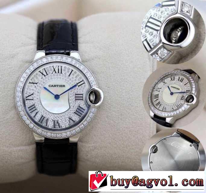 完売品！ 2015 cartier カルティエ サファイヤクリスタル風防 35mm 女性用腕時計 7色可選 2203800