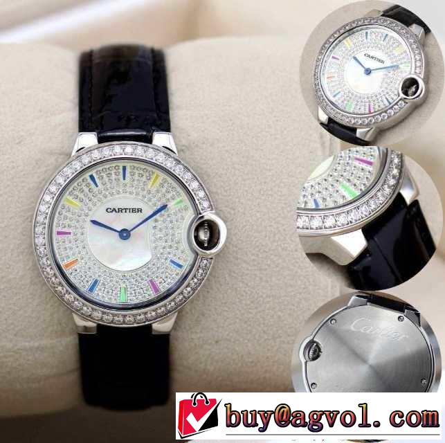 大特価 2015 cartier カルティエ サファイヤクリスタル風防 35mm 女性用腕時計 6色可選 2203800