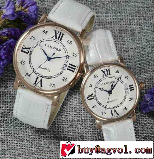 耐久性に優れ 2015 cartier カルティエ クオーツ?ムーブメント 9色可選 恋人腕時計 21035