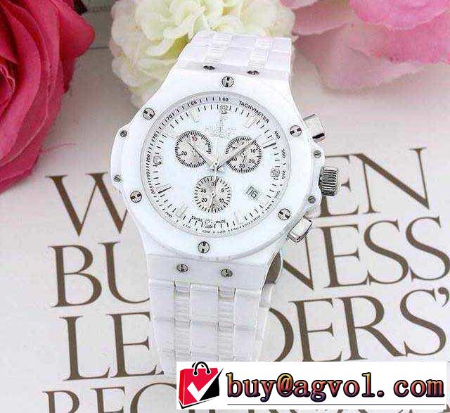 2015 存在感◎ hublot ウブロ サファイヤクリスタル風防 セラミック 女性用腕時計 4色可選