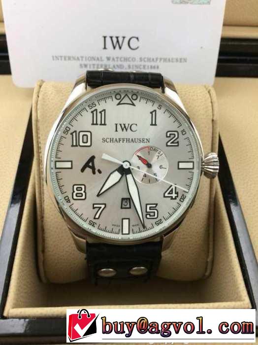 2015 存在感◎ iwc インターナショナルウォッチ カン 機械式（自動巻き）ムーブメント コーティングガラス 男性用腕時計 9色可選