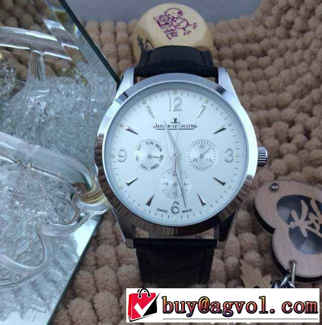 大人気☆NEW!! 2015 jaeger-lecoultre ジャガールクルト 6針クロノグラフ 男女兼用腕時計 2色可選