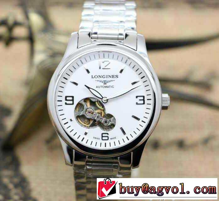 SALE開催 2015 longines ロンジン 機械式（自動巻き）ムーブメント 夜光効果 サファイヤクリスタル風防 男性用腕時計 5色可選