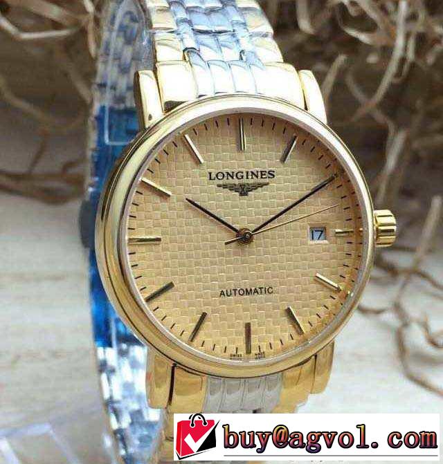 最旬アイテム 2015 longines ロンジン サファイヤクリスタル風防 機械式（自動巻き）ムーブメント 男性用腕時計 2色可選