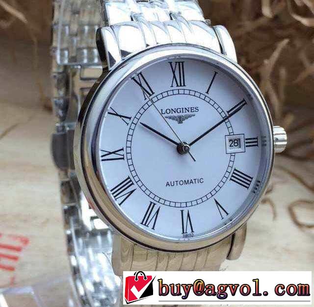 首胸ロゴ 2015 longines ロンジン サファイヤクリスタル風防 機械式（自動巻き）ムーブメント 男性用腕時計 2色可選