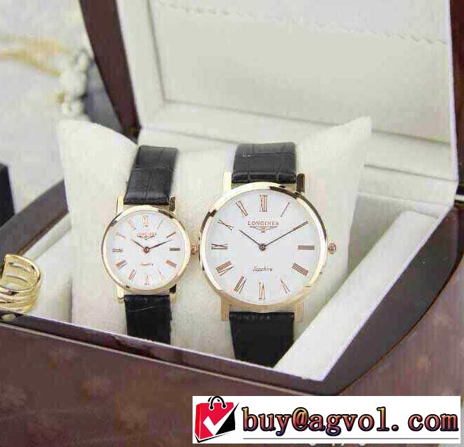 ★安心★追跡付 2015 longines ロンジン 輸入?クオーツ?ムーブメント 恋人腕時計 2色可選