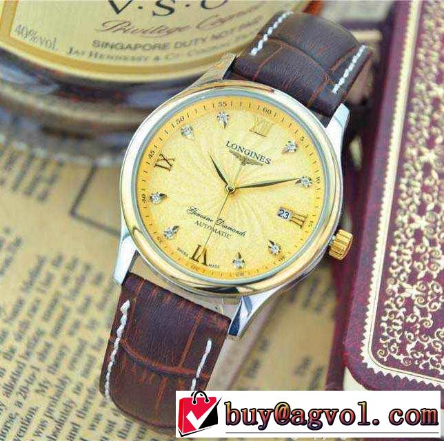 プレゼントに 2015 longines ロンジン 機械式（自動巻き） 男性用腕時計 7色可選