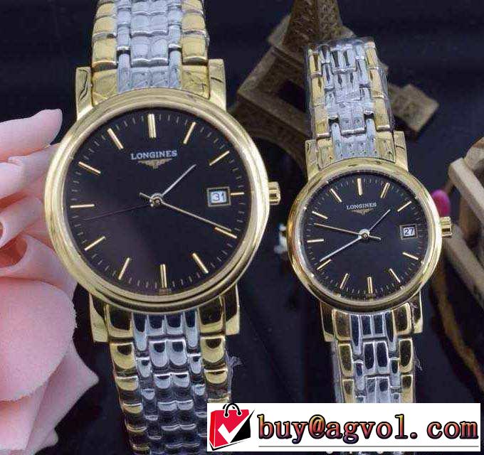 完売品！ 2015 longines ロンジン サファイヤクリスタル風防 クオーツ 恋人腕時計 9色可選