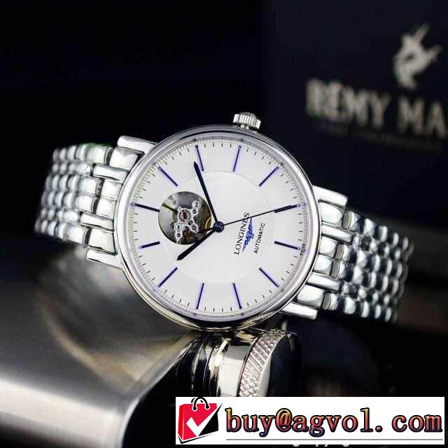 お買得 2015 longines ロンジン サファイヤクリスタル風防 機械式（自動巻き）ムーブメント 男女兼用腕時計 4色可選