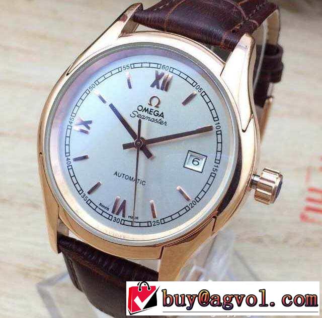 【激安】 2015 omega オメガ 機械式（自動巻き）コーティングガラス 男性用腕時計 2色可選