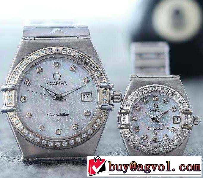 大特価 2015 omega オメガ ミネラルガラス 6針クロノグラフ 日付表示 恋人腕時計 3色可選