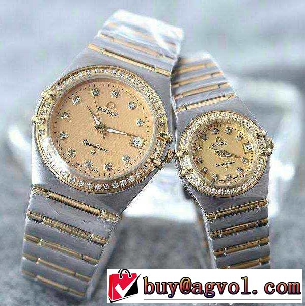 お買得 2015 omega オメガ ミネラルガラス ダイヤベゼル 恋人腕時計