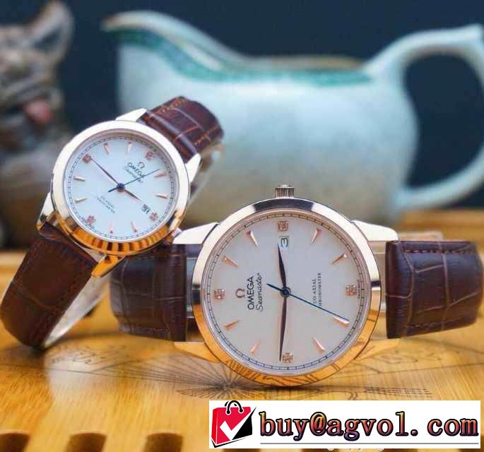 高級感溢れるデザイン 2015 omega オメガ クオーツ?ムーブメント サファイヤクリスタル風防 恋人腕時計 6色可選