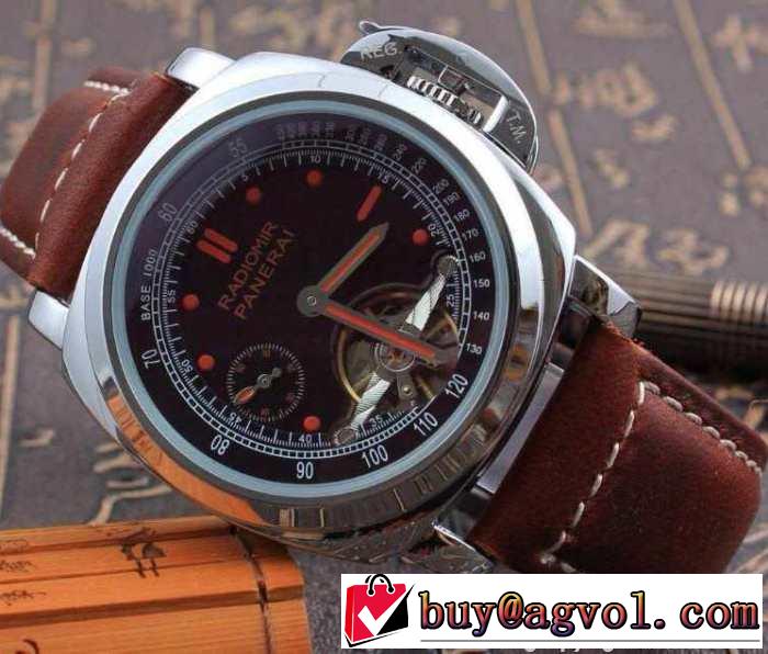 大特価 2015 panerai パネライ tourbillon トゥールビヨン 男性用腕時計 3針クロノグラフ 機械式（自動巻き）ムーブメント ミネラルガラス 6色可選