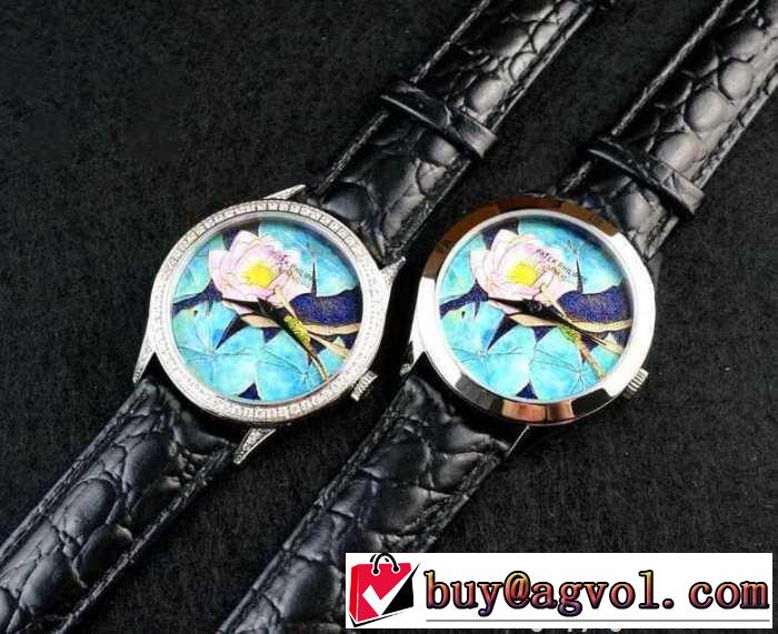 値下げ！ 2015 patek philippe パテックフィリップ スイスムーブメント サファイヤクリスタル風防 ダイヤベゼル 男女兼用腕時計 2色可選