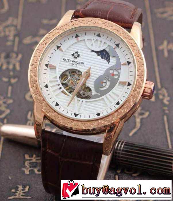 人気商品 2015 patek philippe パテックフィリップ ミネラルガラス 機械式（自動巻き） 男性用腕時計 4色可選