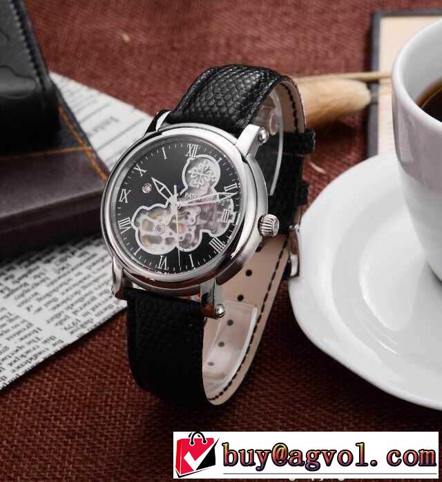 絶大な人気を誇る 2015 patek philippe パテックフィリップ サファイヤクリスタル風防 機械式（自動巻き）3針クロノグラフ 男性用腕時計 2色可選