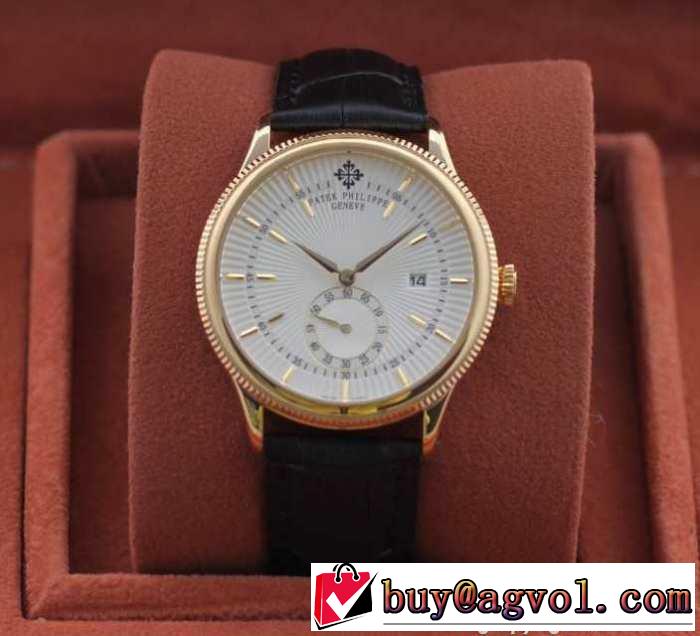 ムダな装飾を排したデザイン 2015 patek philippe パテックフィリップ 3針クロノグラフ 日付表示 男性用腕時計 6色可選