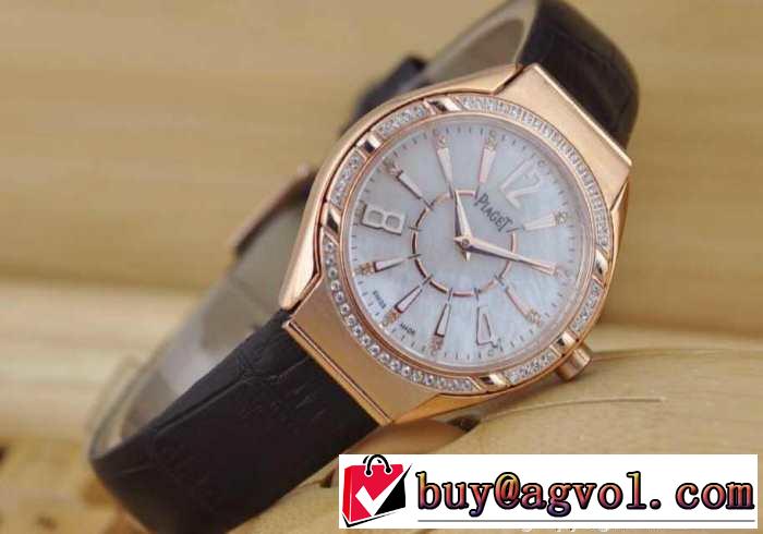 SALE開催 2015 piaget ピアジェ サファイヤクリスタル風防 スイスムーブメント ダイヤベゼル 女性用腕時計 6色可選