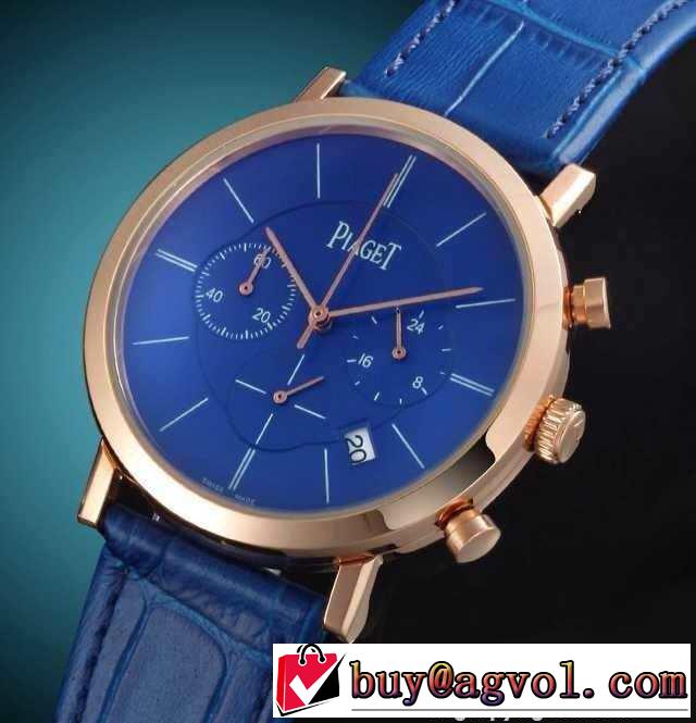 売れ筋！ 2015 piaget ピアジェ 6針クロノグラフ 日付表示 男性用腕時計 7色可選