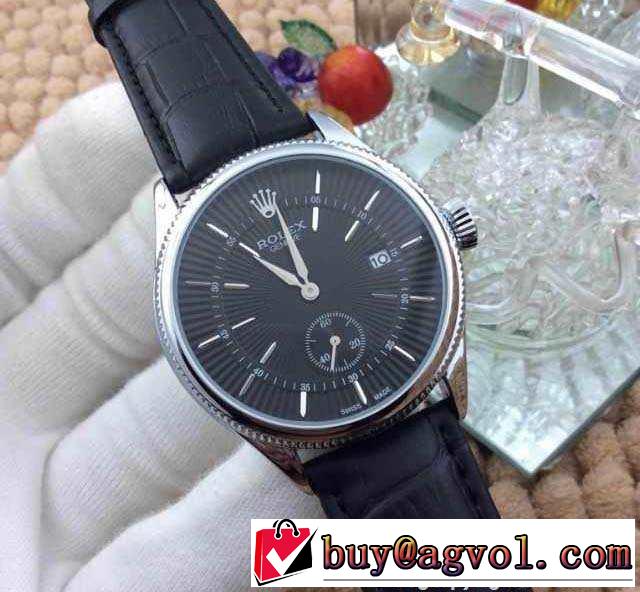耐久性に優れ 2015 rolex ロレックス ミネラルガラス クオーツ?ムーブメント 男性用腕時計 7色可選 39mm