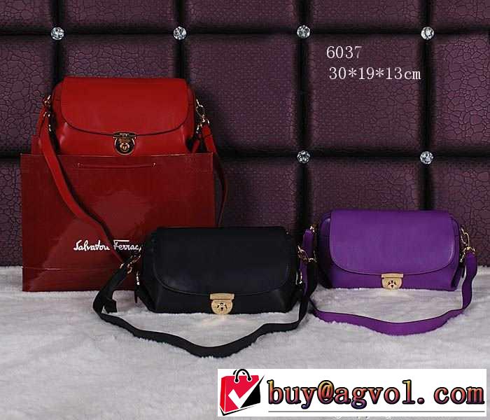 2015 首胸ロゴ ferragamo サルヴァトーレフェラガモ レディースショルダーバッグ 3色可選 6037