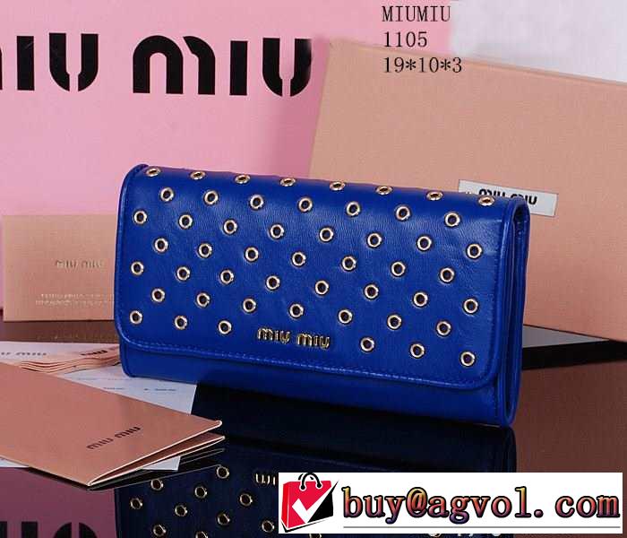 人気商品 2015春夏 miumiu ミュウミュウ 財布 1105
