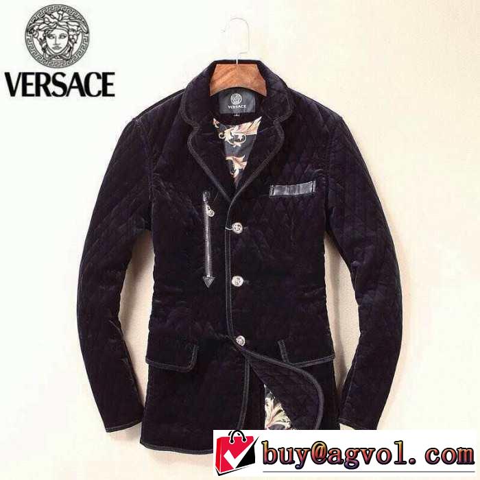 大特価 2015 versace ヴェルサーチ 綿入れ 3色可選 肌寒い季節に欠かせない