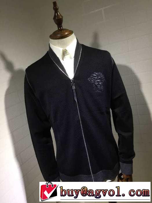 2015 sale!今季 versace ヴェルサーチ パーカーニットカーディガン